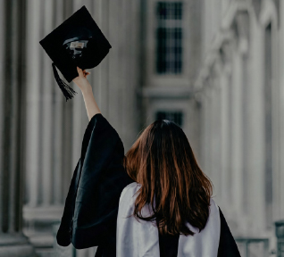 A graduate heading to their first job